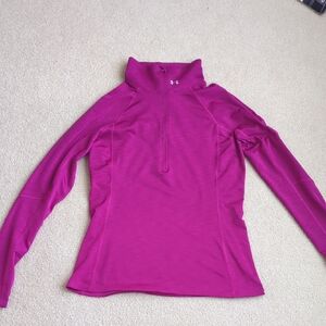 Under Armour Women's Magenta Long Sleeve Top
